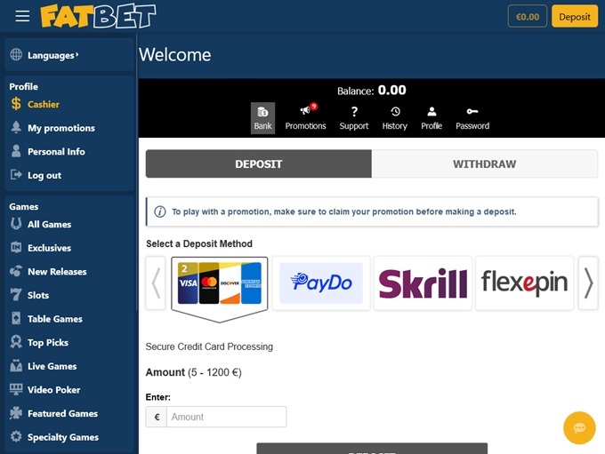 Fatbet Casino screenshot 3