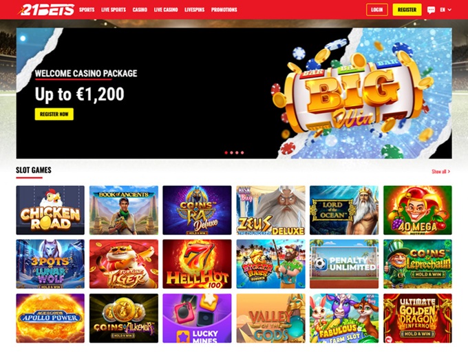 21 BETS Casino screenshot 1