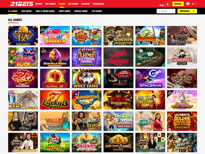 21 BETS Casino screenshot 2