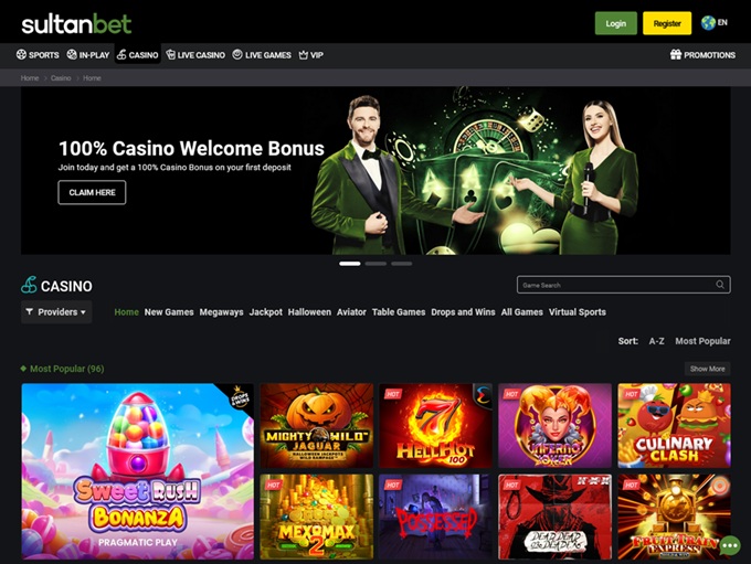 sultanbet Casino lobby