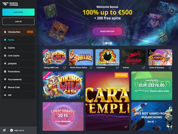 Buran Casino screenshot 1