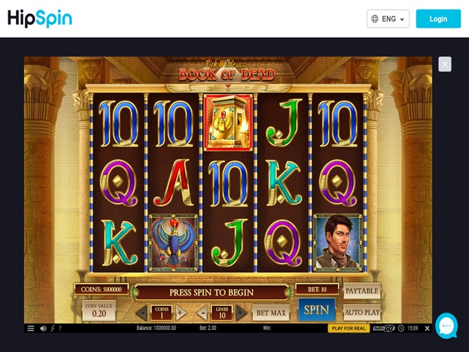 HipSpin Casino screenshot 5