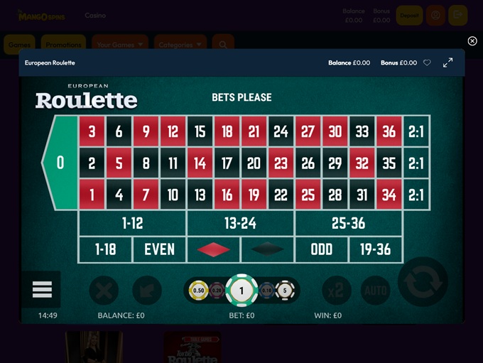 Mango Spins Casino screenshot 6