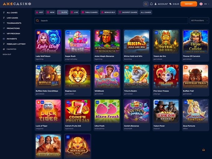 AxeCasino screenshot 2