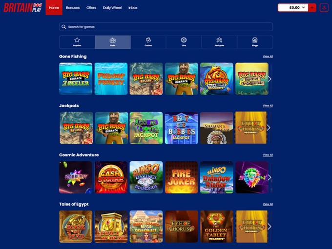 BritainPlay Casino screenshot 2