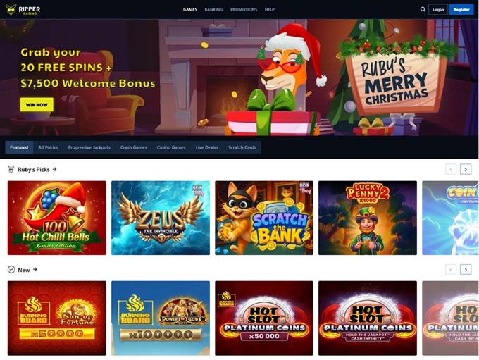 Ripper Casino lobby