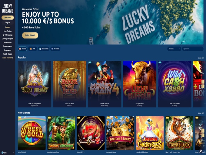 Lucky Dreams Casino screenshot 1