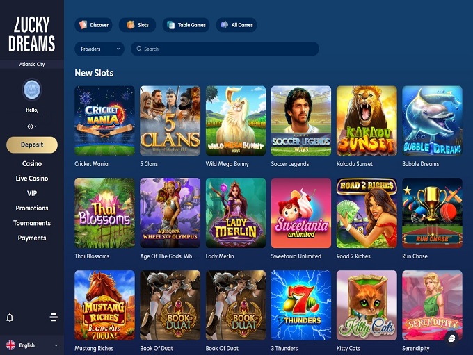 Lucky Dreams Casino screenshot 2