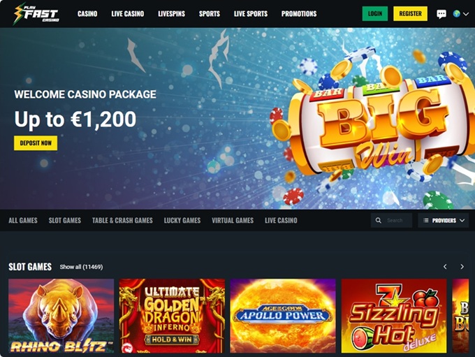 Playfast Casino screenshot 1