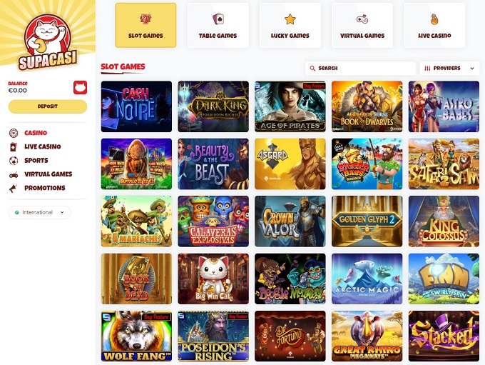 Supacasi Casino screenshot 2