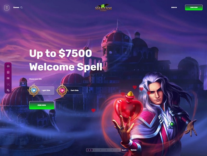 Shazam Casino lobby