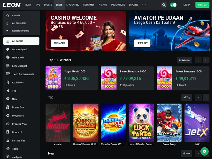 Leon Casino screenshot 1