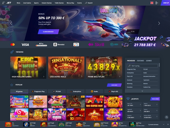 Jet Casino screenshot 1