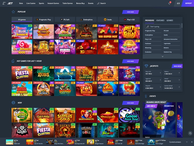 Jet Casino screenshot 2