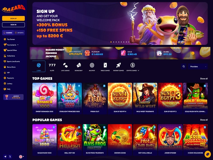 Dazard Casino lobby