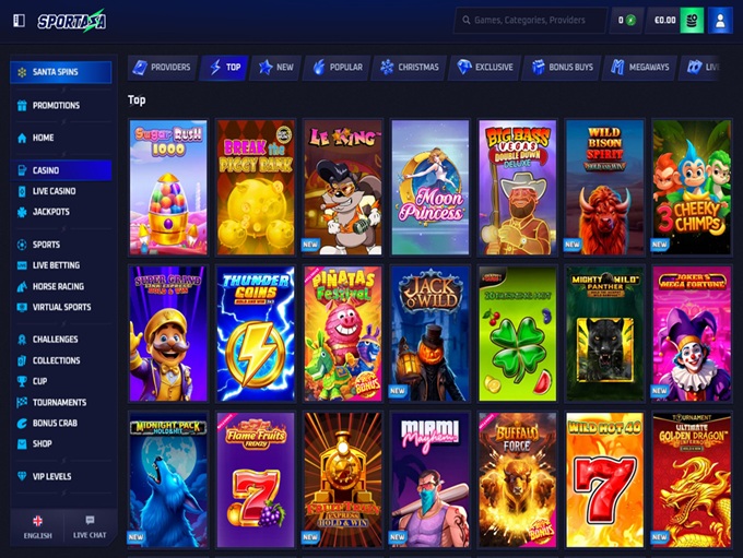 Sportaza Casino screenshot 2