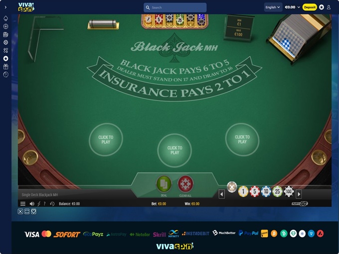 Vivaspin Casino screenshot 6