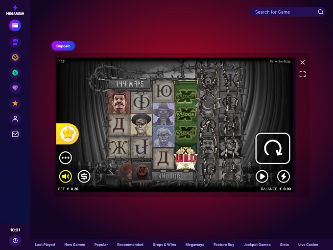 MegaRush Casino screenshot 5