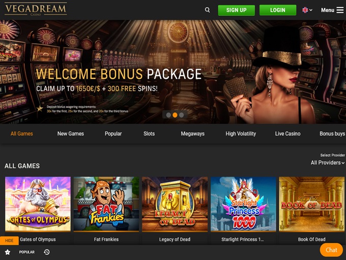Vegadream Casino lobby