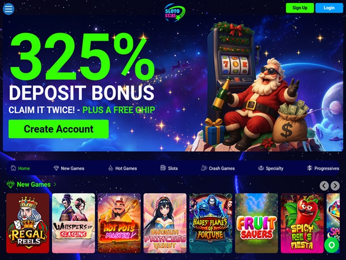 Sloto Stars Casino lobby