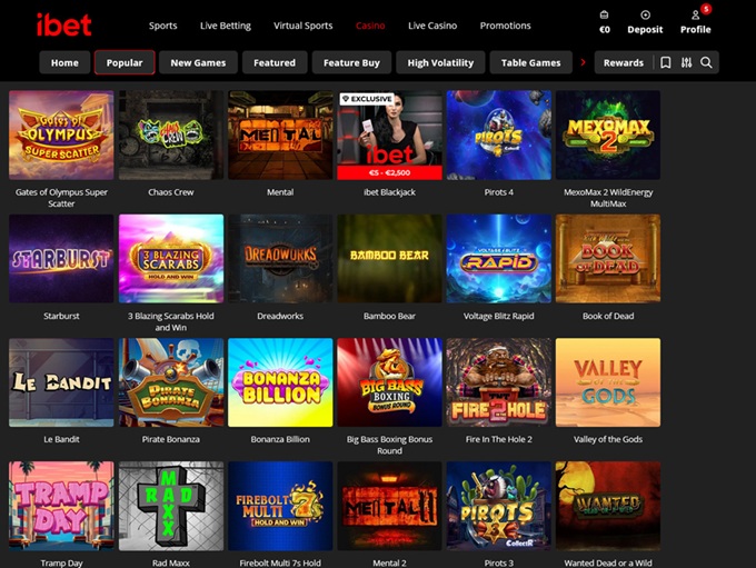 iBet Casino screenshot 2