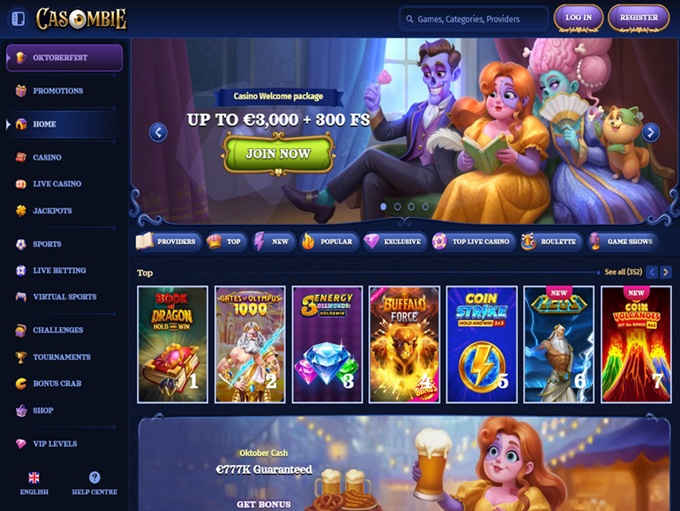 Casombie Casino lobby