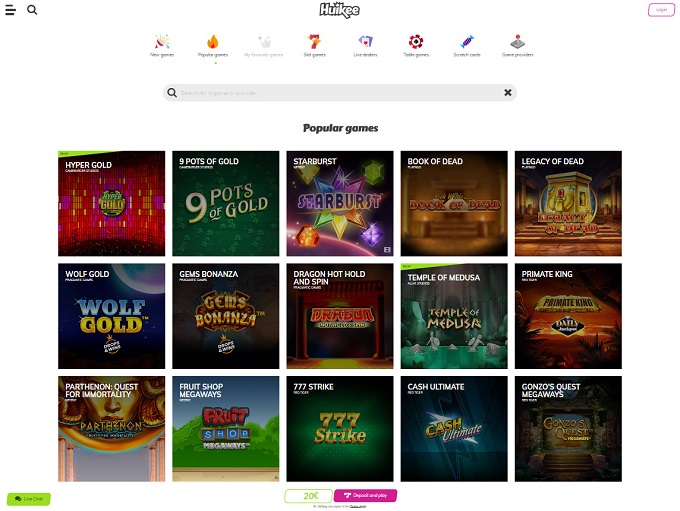 Huikee Casino screenshot 2