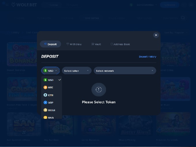 Wolf.Bet Casino screenshot 3