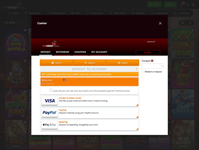 RedCherry Casino screenshot 3