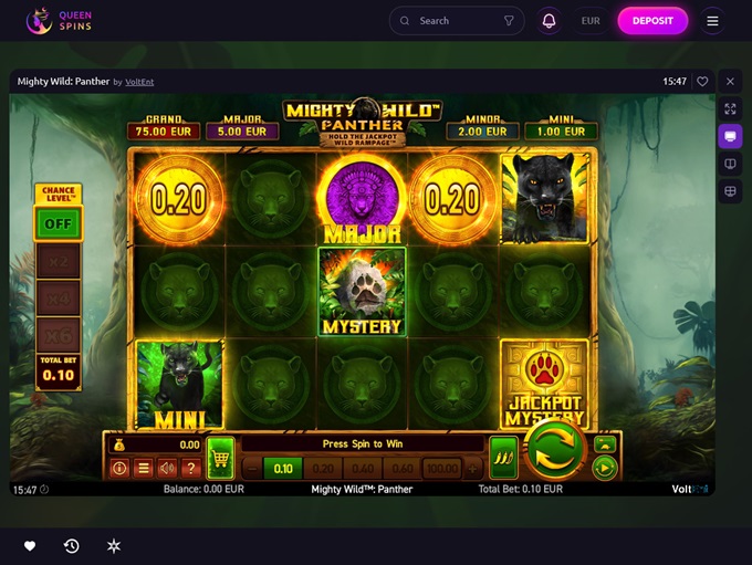 Queenspins Casino screenshot 4