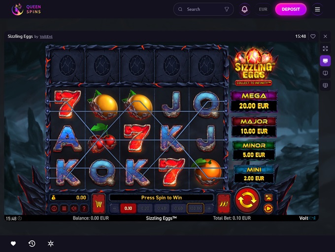 Queenspins Casino screenshot 5