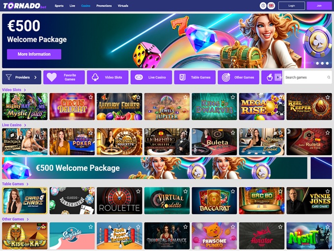 TornadoBet Casino screenshot 1