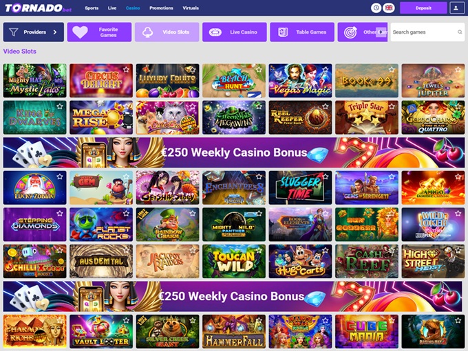 TornadoBet Casino screenshot 2