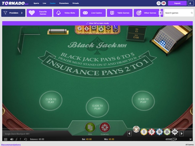 TornadoBet Casino screenshot 6