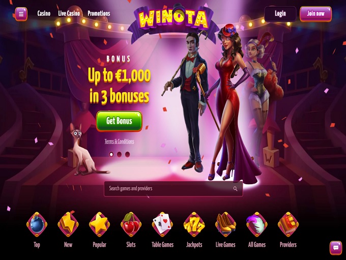 Winota Casino screenshot 1