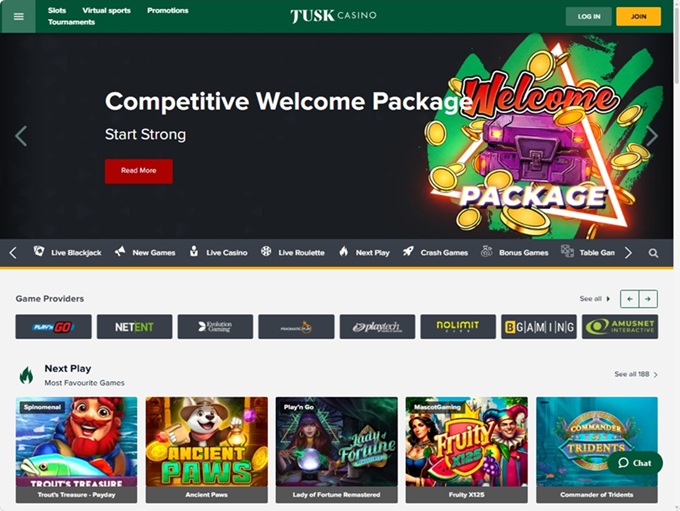 Tusk Casino screenshot 1