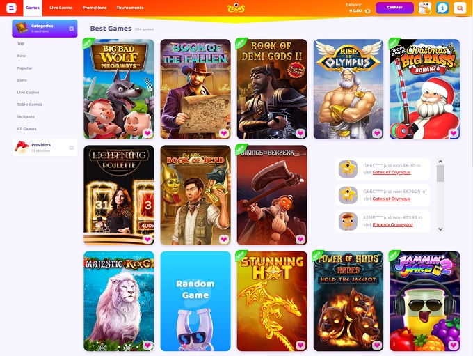 7Signs Casino screenshot 2