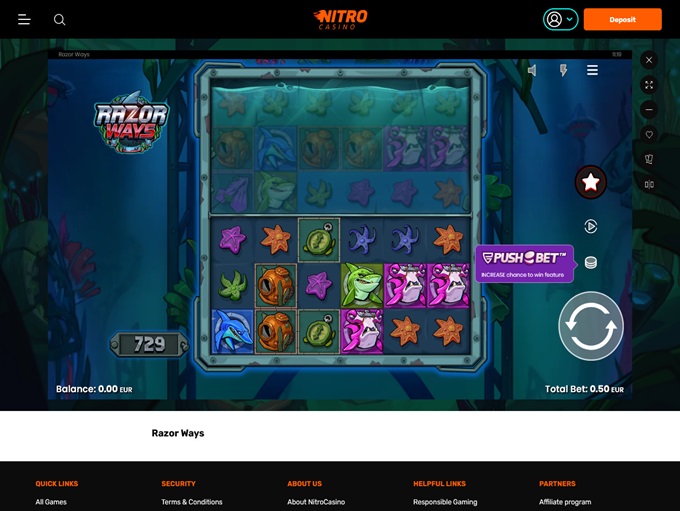 Nitro Casino screenshot 5