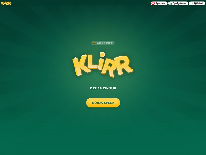 Klirr Casino lobby