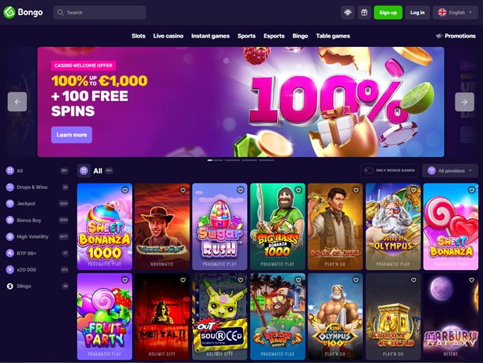 Bongo Casino lobby