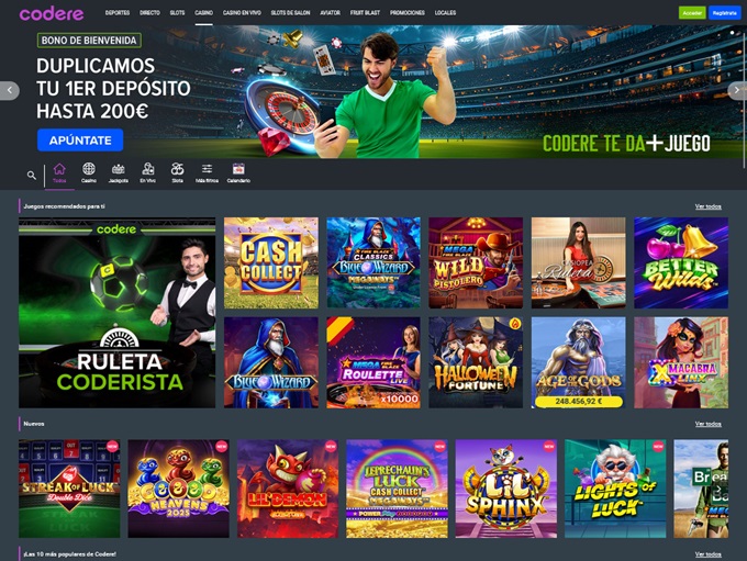 Codere Casino lobby