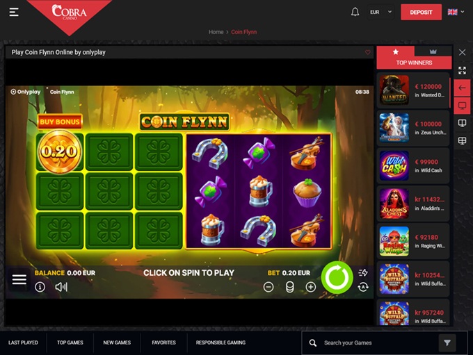 Cobra Casino screenshot 4
