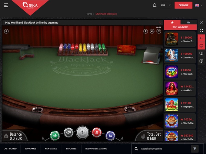 Cobra Casino screenshot 6