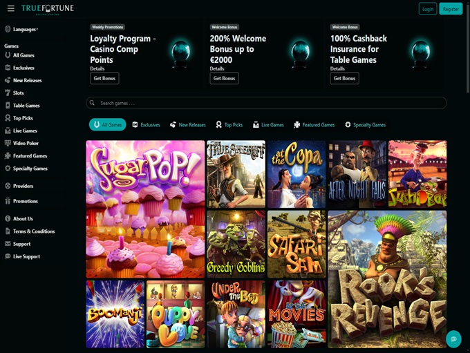 TrueFortune lobby