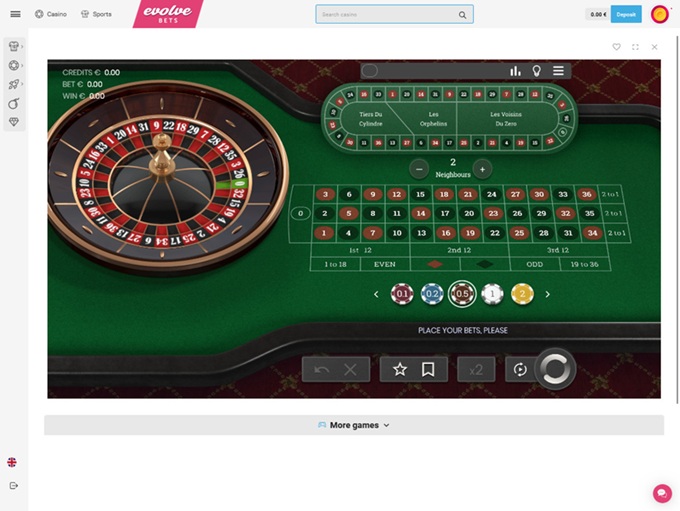 Evolvebets Casino screenshot 6