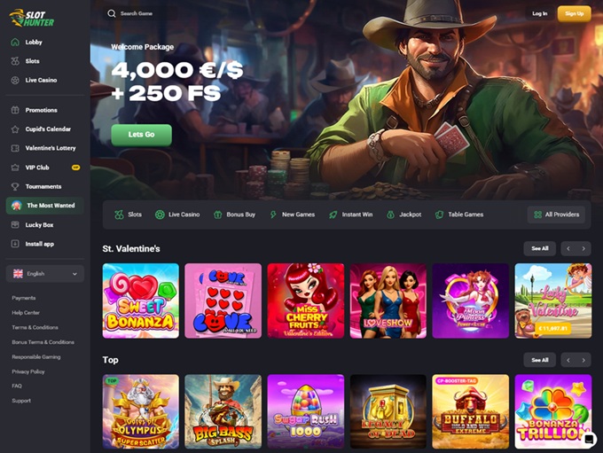 Slot Hunter lobby