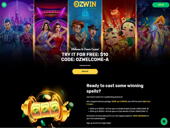 Ozwin Casino lobby