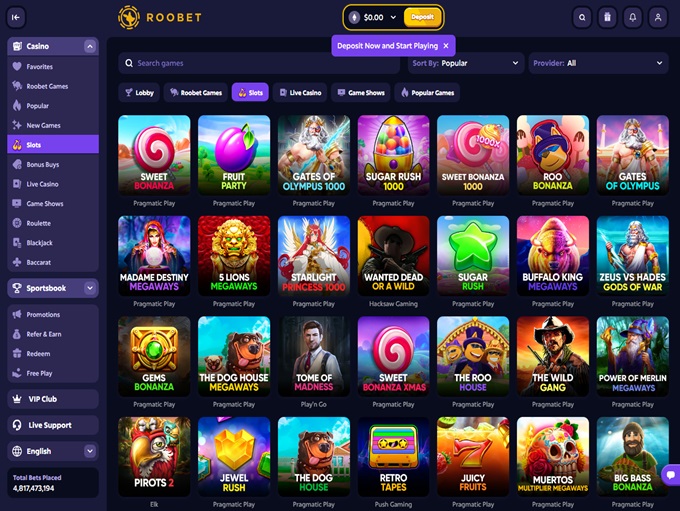 Roobet screenshot 2