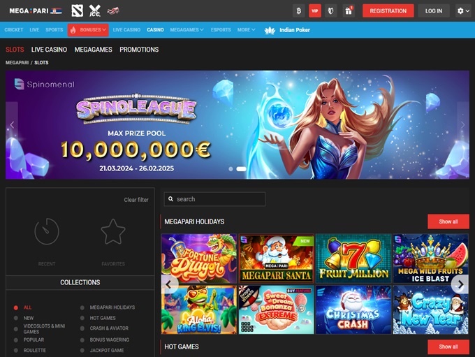 Megapari Casino screenshot 1