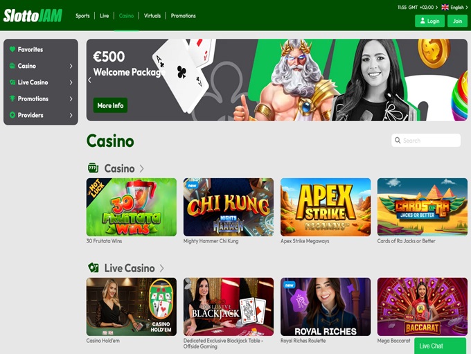 SlottoJam Casino screenshot 1